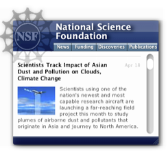 NSF Information Widget Screenshot